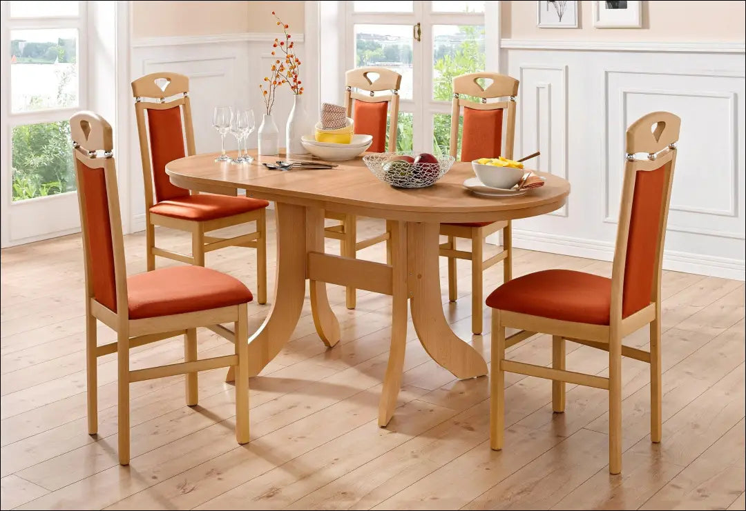 Kėdė VI1504 - €49 Save 50% 25-50, __label:Pristatymas 1-2 d.d., color-oranzine, color-ruda, kedes-valgomojo Kėdės