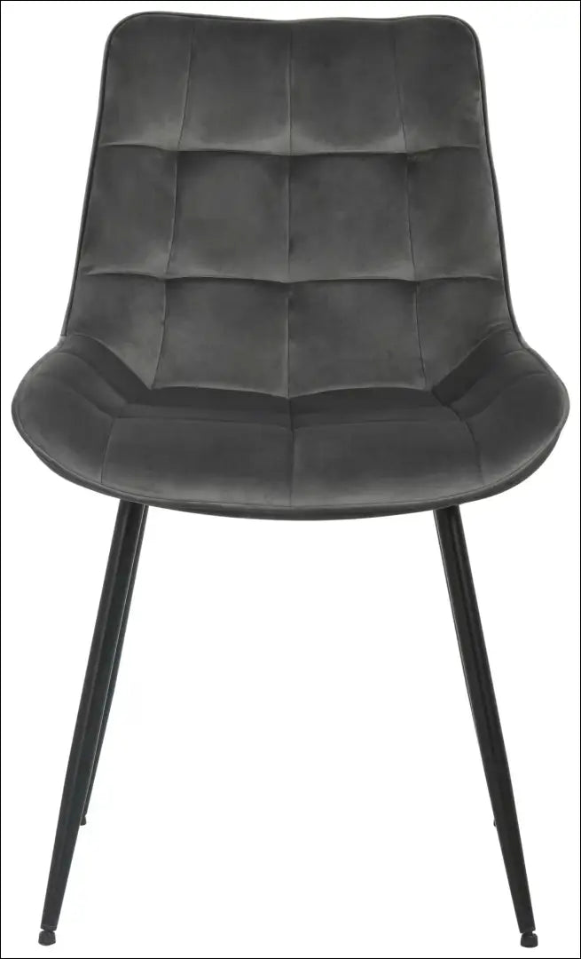 Kėdė VI1524 - €49 Save 50% 25-50, __label:Pristatymas 1-2 d.d., color-pilka, kedes-valgomojo, material-aksomas Aksomas