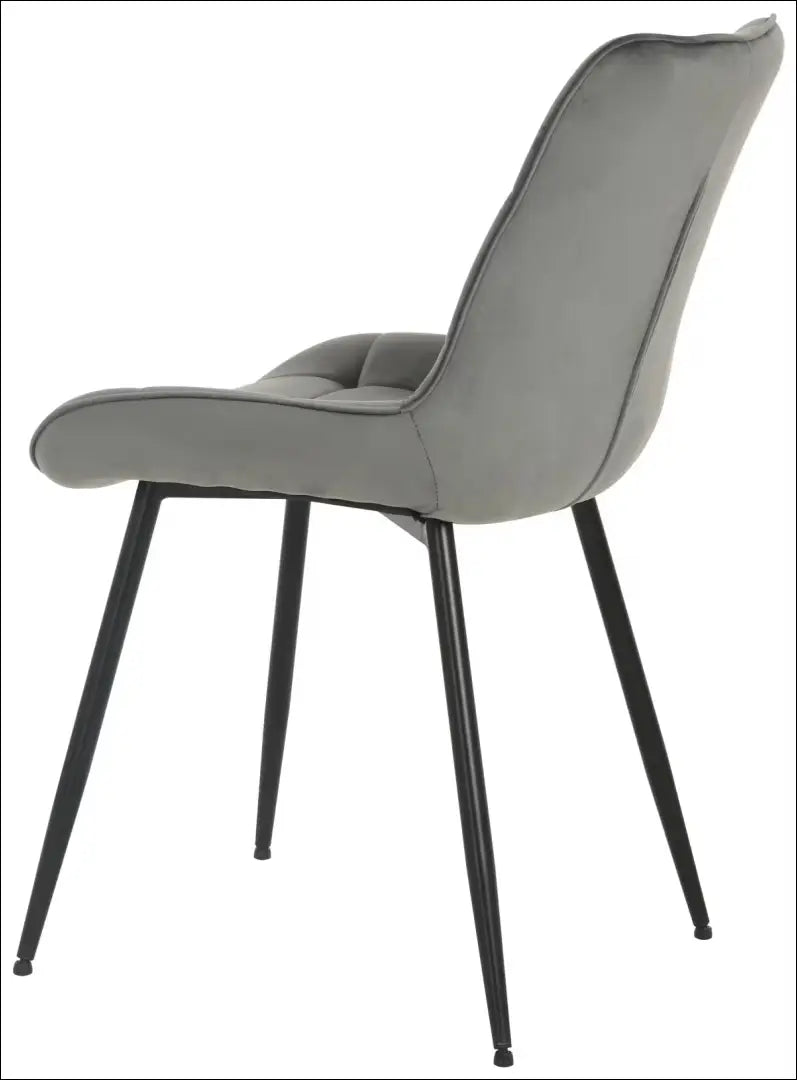 Kėdė VI1524 - €49 Save 50% 25-50, __label:Pristatymas 1-2 d.d., color-pilka, kedes-valgomojo, material-aksomas Aksomas