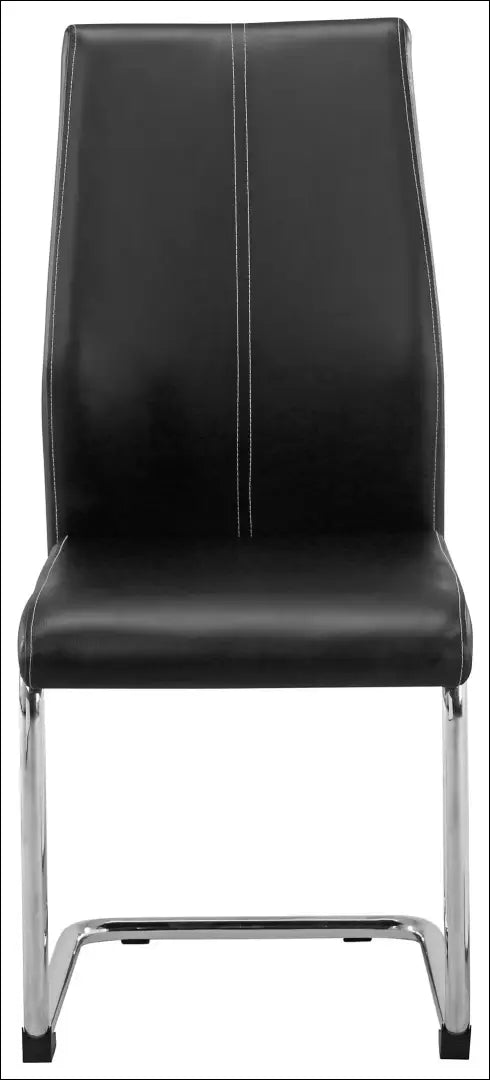Kėdė VI1534 - €53 Save 50% 50-100, __label:Pristatymas 1-2 d.d., color-juoda, color-sidabrine, kedes-valgomojo Dirbtinė