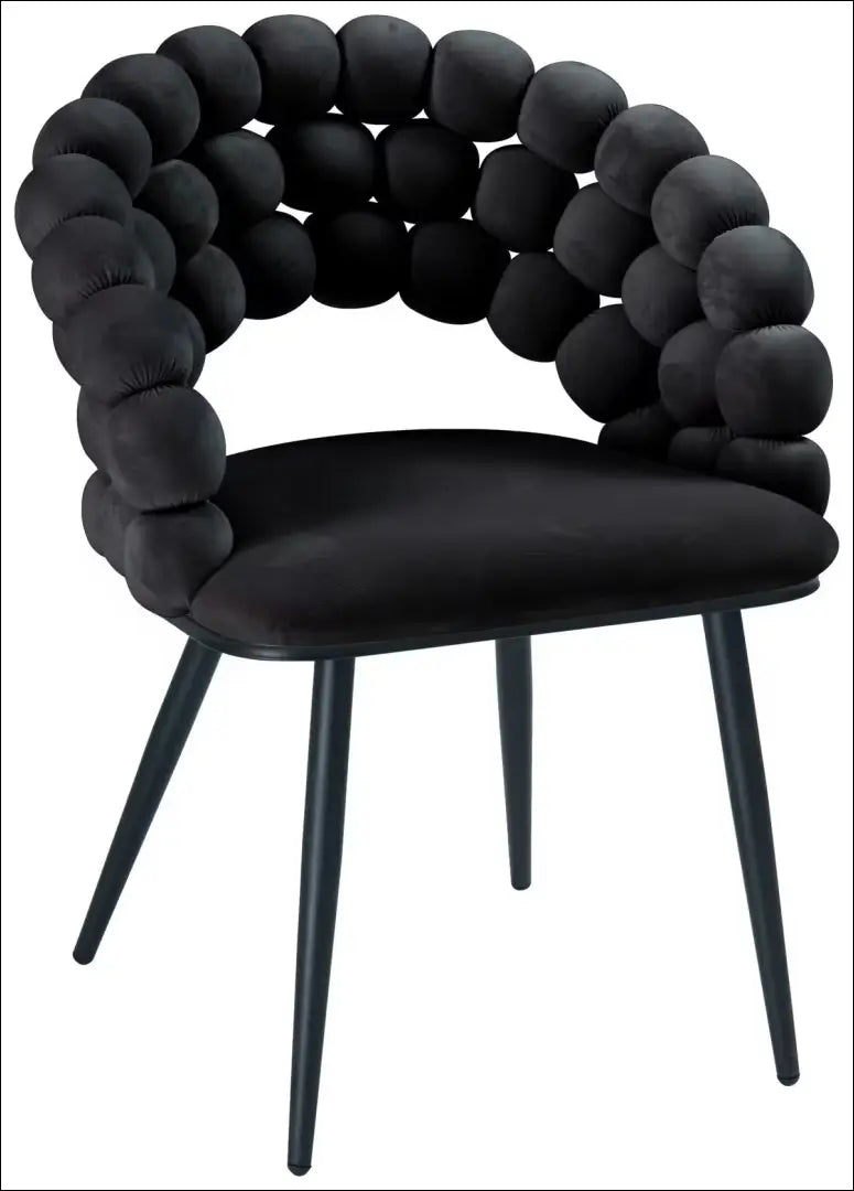 Kėdė VI1553 - €85 Save 50% 50-100, __label:Pristatymas 1-2 d.d., color-juoda, kedes-valgomojo, material-aksomas Aksomas