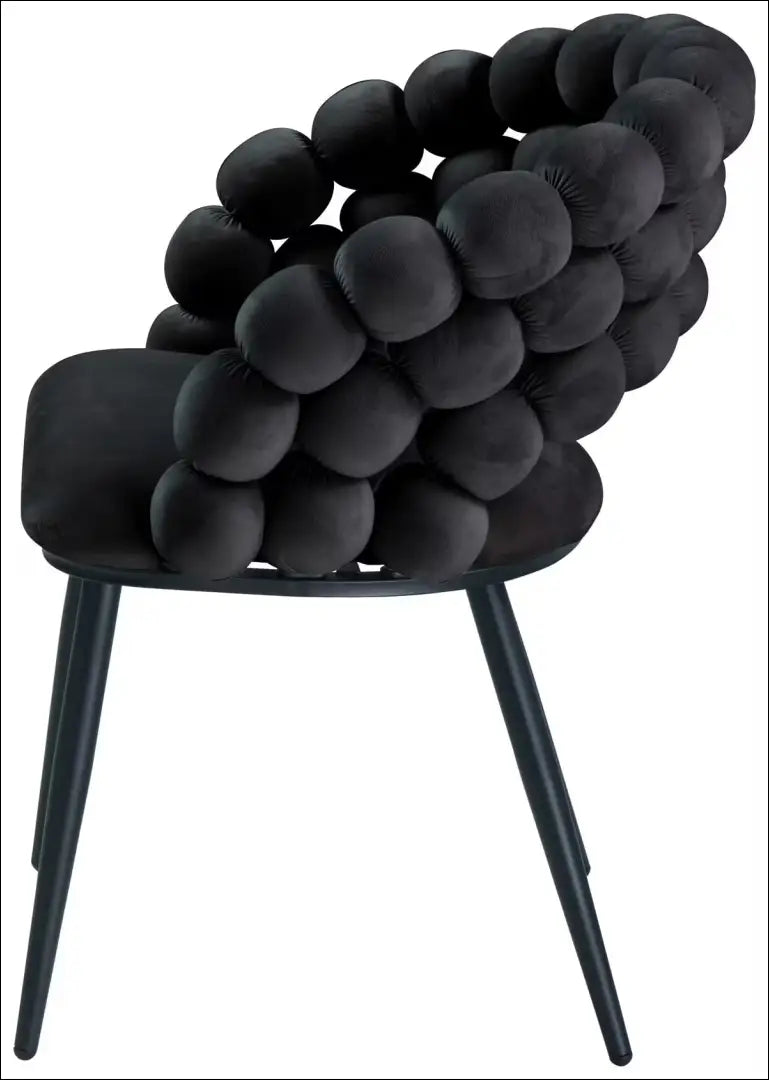 Kėdė VI1553 - €85 Save 50% 50-100, __label:Pristatymas 1-2 d.d., color-juoda, kedes-valgomojo, material-aksomas Aksomas