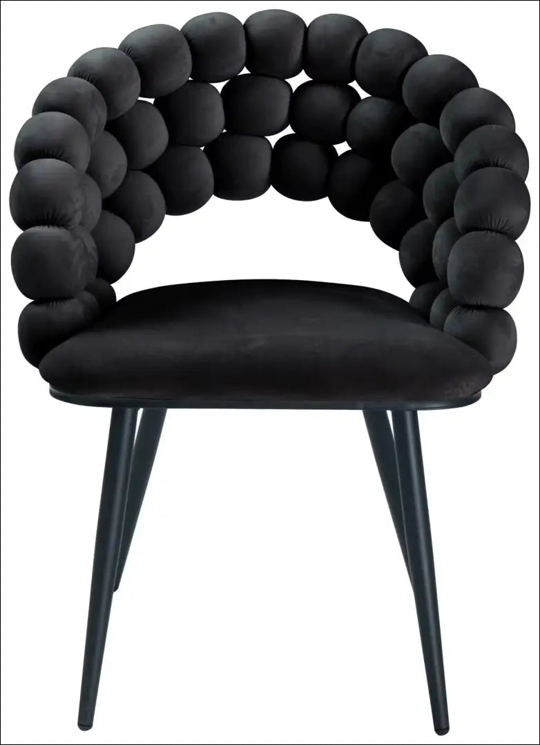 Kėdė VI1553 - €85 Save 50% 50-100, __label:Pristatymas 1-2 d.d., color-juoda, kedes-valgomojo, material-aksomas Aksomas