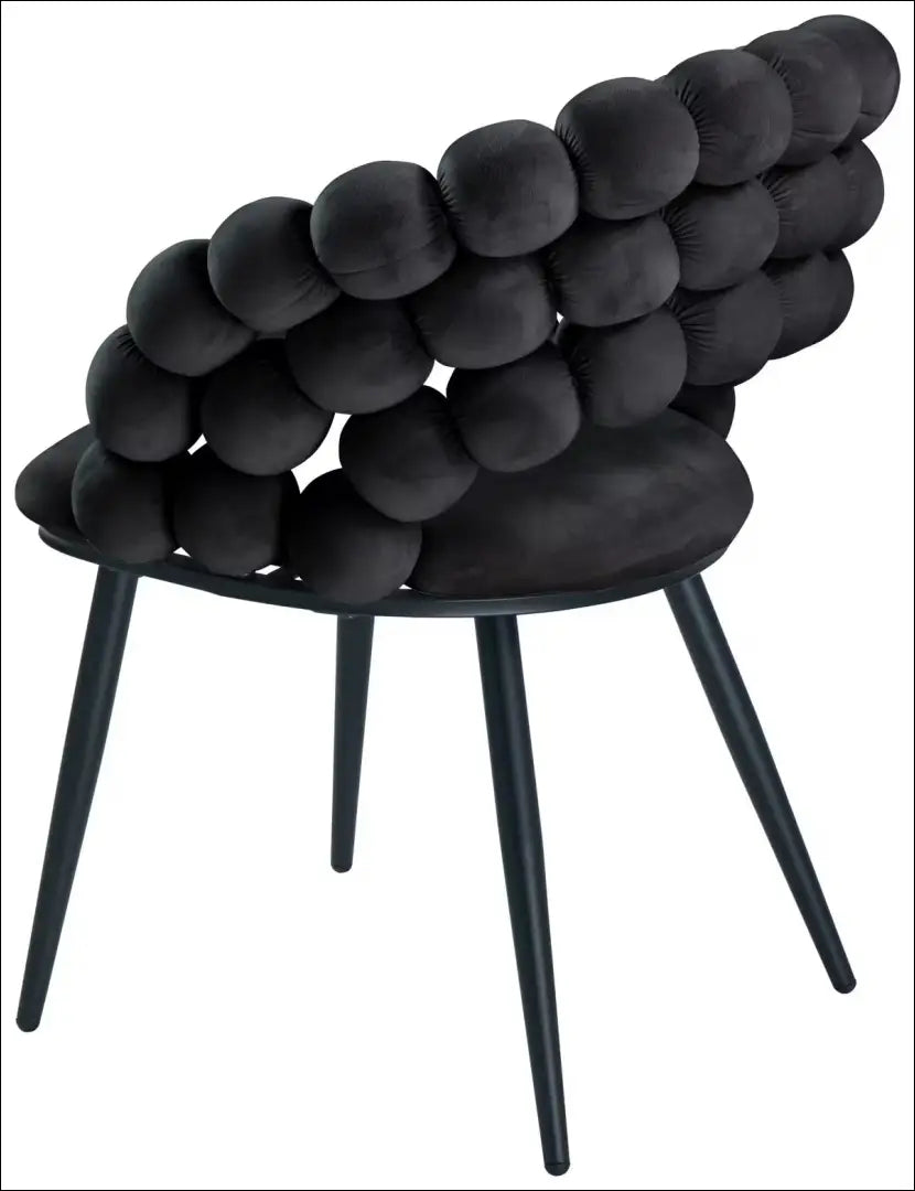 Kėdė VI1553 - €85 Save 50% 50-100, __label:Pristatymas 1-2 d.d., color-juoda, kedes-valgomojo, material-aksomas Aksomas