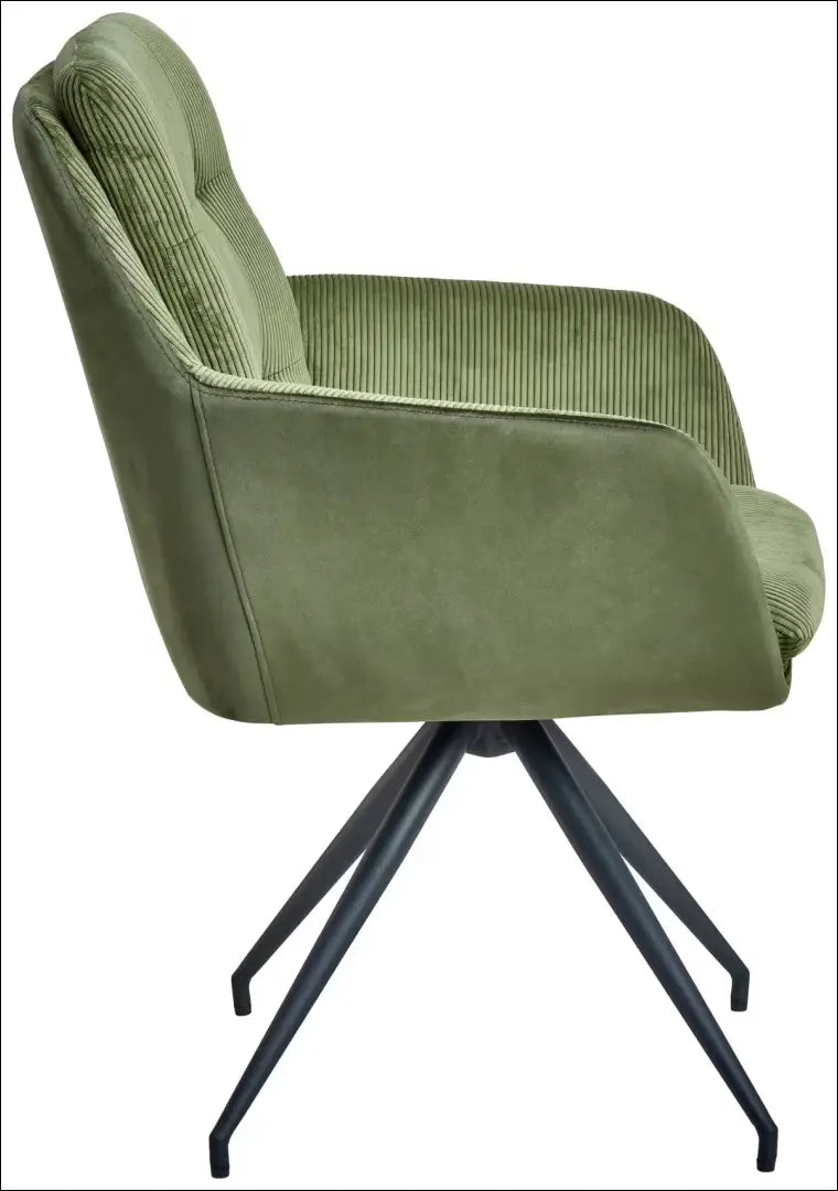 Kėdė VI1576 - €75 Save 50% 50-100, __label:Pristatymas 1-2 d.d., color-zalia, kedes-valgomojo, material-aksomas Aksomas