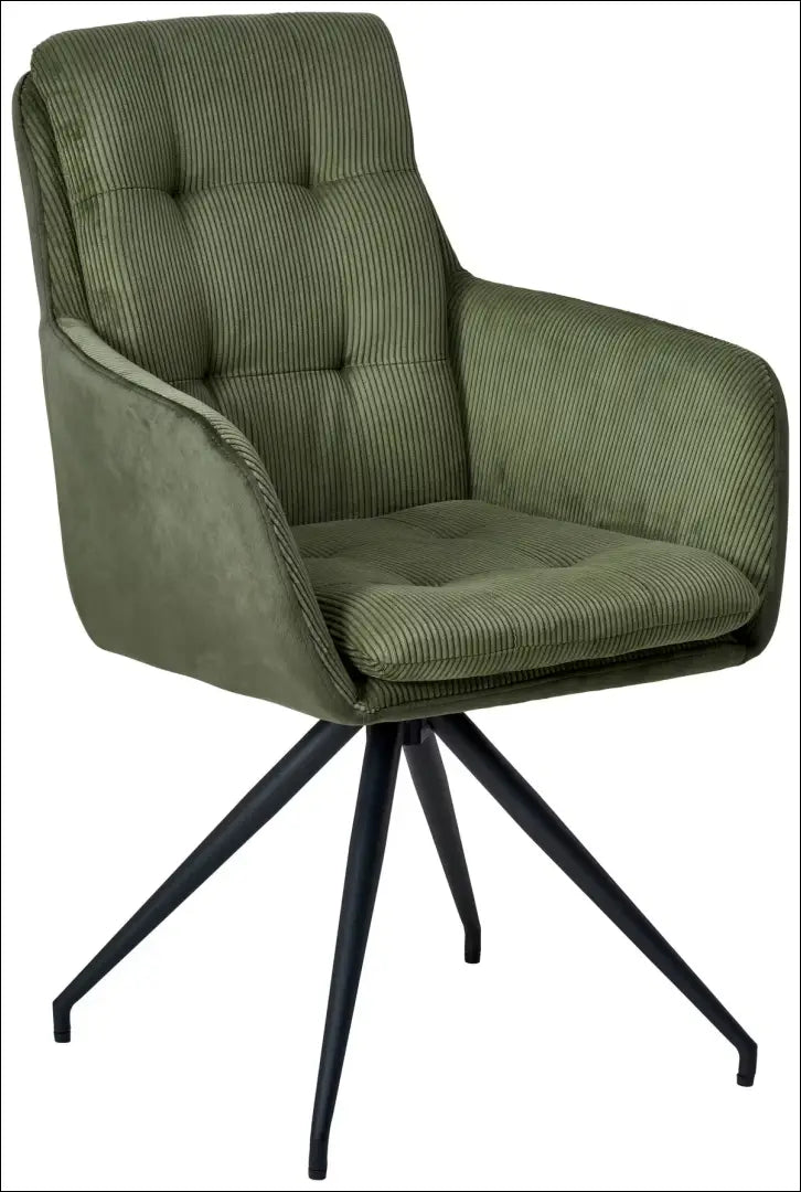 Kėdė VI1576 - €75 Save 50% 50-100, __label:Pristatymas 1-2 d.d., color-zalia, kedes-valgomojo, material-aksomas Aksomas