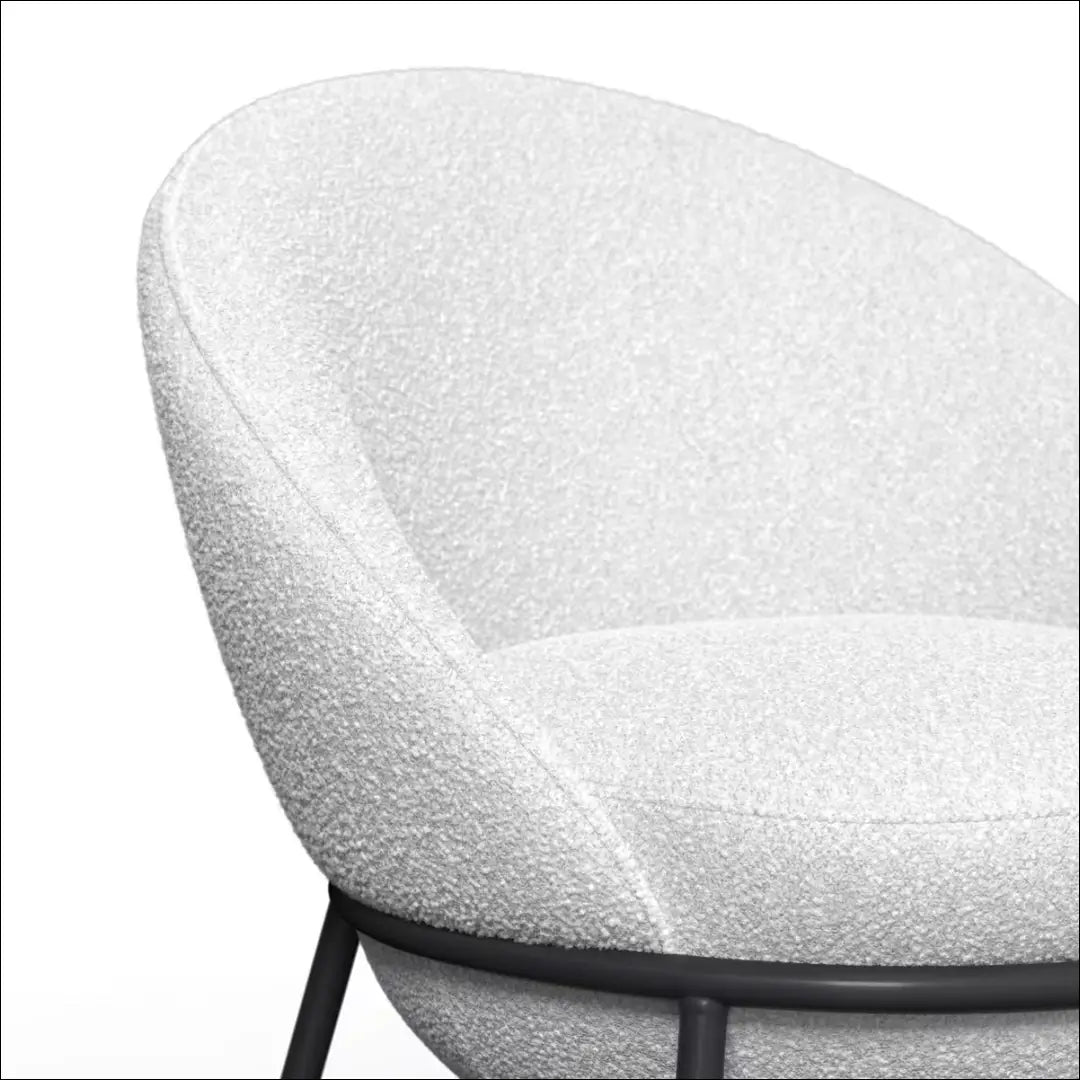 Kėdė VI1587 - €105 Save 50% 100-200, __label:Pristatymas 1-2 d.d., boucle, color-balta, kedes-valgomojo Balta Armchairs