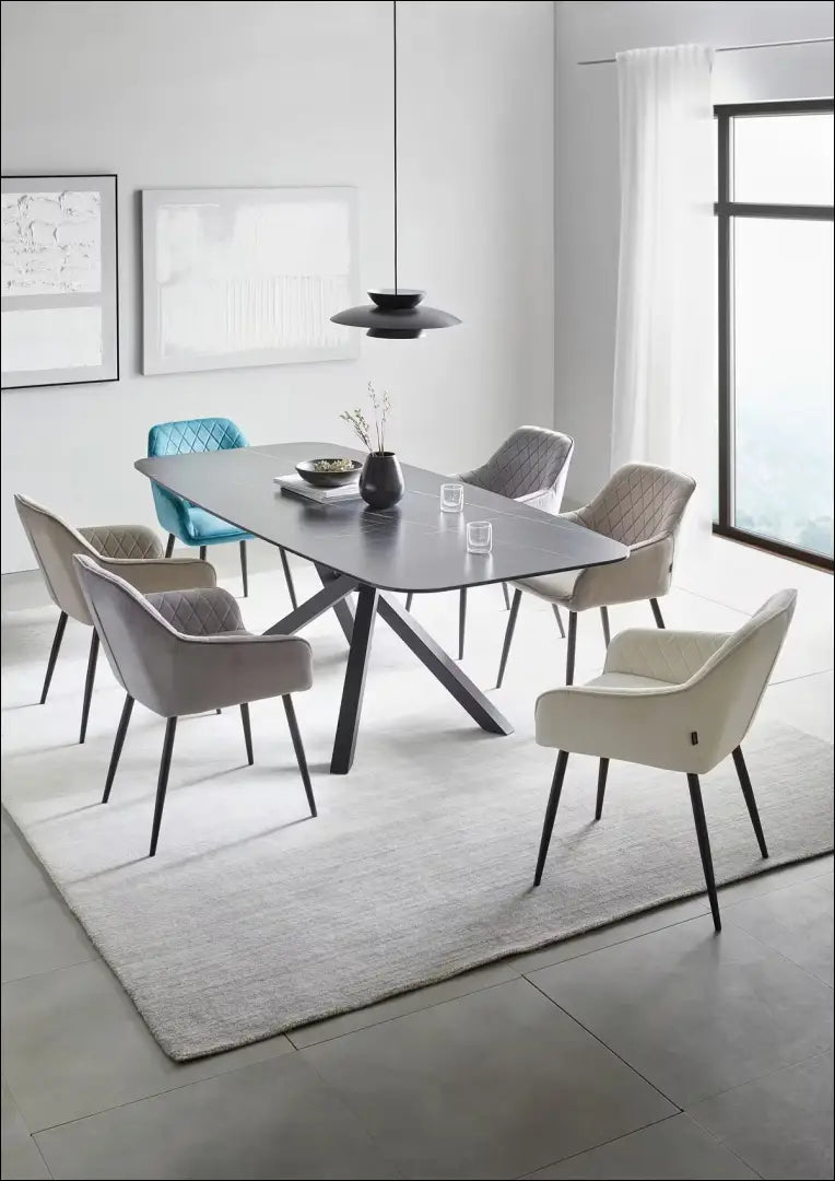 Kėdė VI1618 - €60 Save 50% 50-100, __label:Pristatymas 1-2 d.d., color-smelio, kedes-valgomojo, material-aksomas