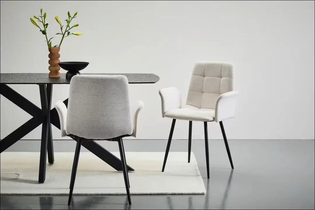Kėdė VI1658 - €35 Save 50% 25-50, __label:Pristatymas 1-2 d.d., color-kremas, kedes-valgomojo, material-gobelenas
