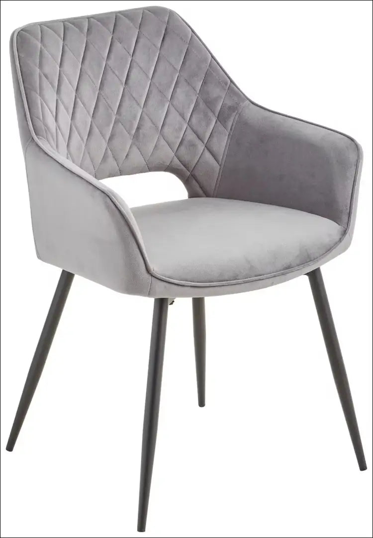 Kėdė VI1672 - €42 Save 50% 25-50, __label:Pristatymas 1-2 d.d., color-pilka, kedes-valgomojo, material-aksomas Aksomas