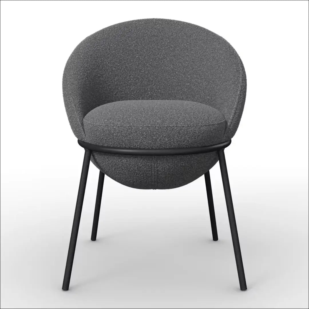 Kėdė VI1682 - €105 Save 50% 100-200, __label:Pristatymas 1-2 d.d., boucle, color-pilka, kedes-valgomojo Kėdės valgomojo