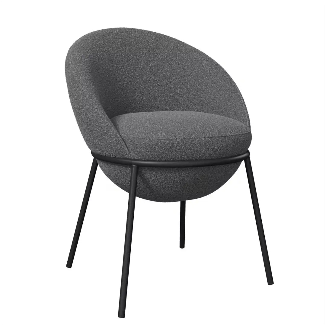 Kėdė VI1682 - €105 Save 50% 100-200, __label:Pristatymas 1-2 d.d., boucle, color-pilka, kedes-valgomojo Kėdės valgomojo