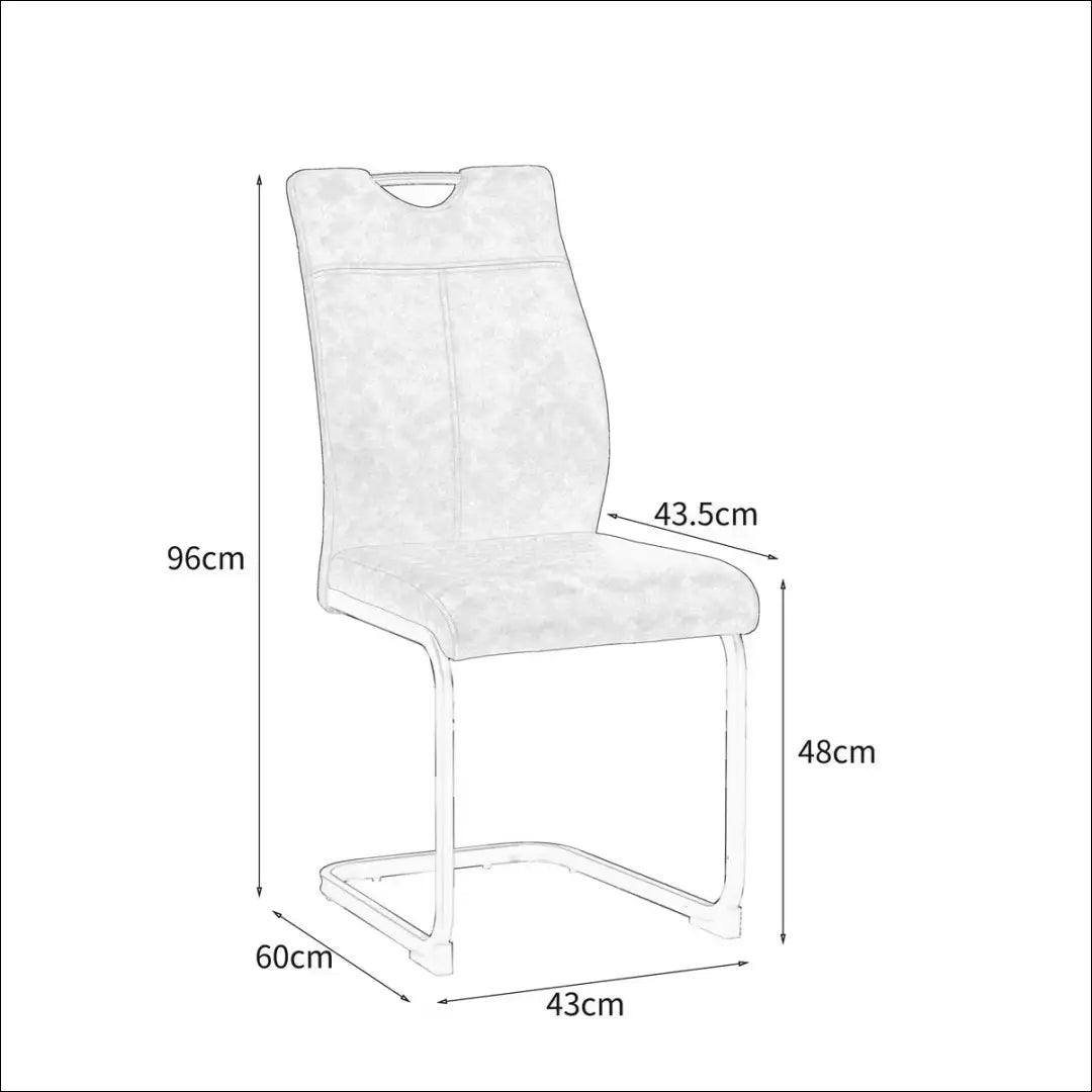 Kėdė VI1691 - €45 Save 50% 25-50, __label:Pristatymas 1-2 d.d., color-pilka, kedes-valgomojo, material-poliesteris