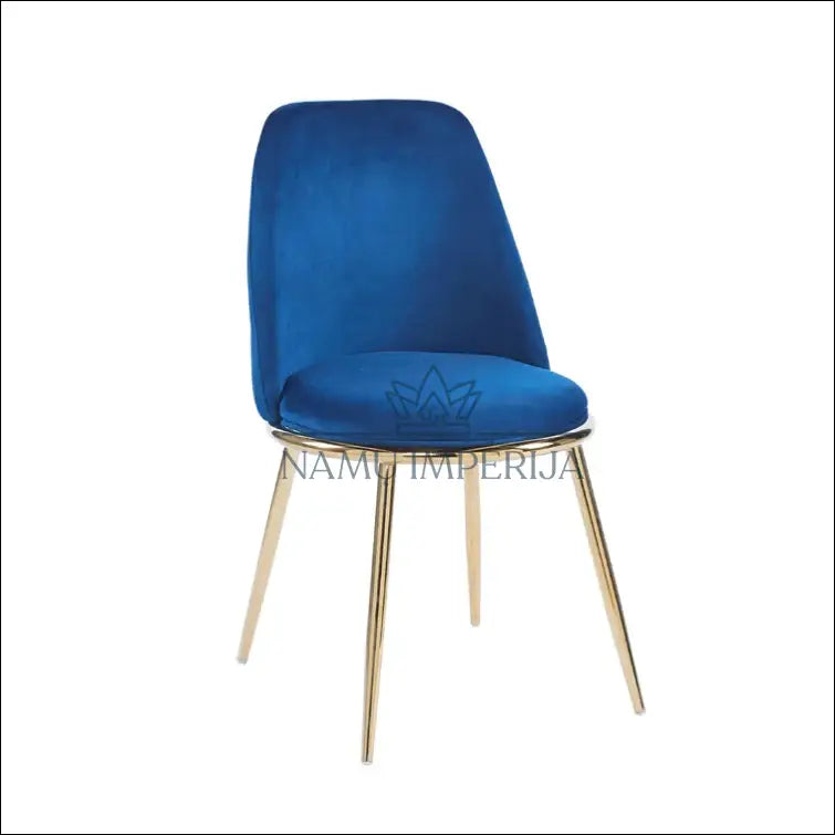 Kėdė VI437 - €60 Save 50% 50-100, color-auksine, color-melyna, kedes-valgomojo, material-aksomas €50 to €100