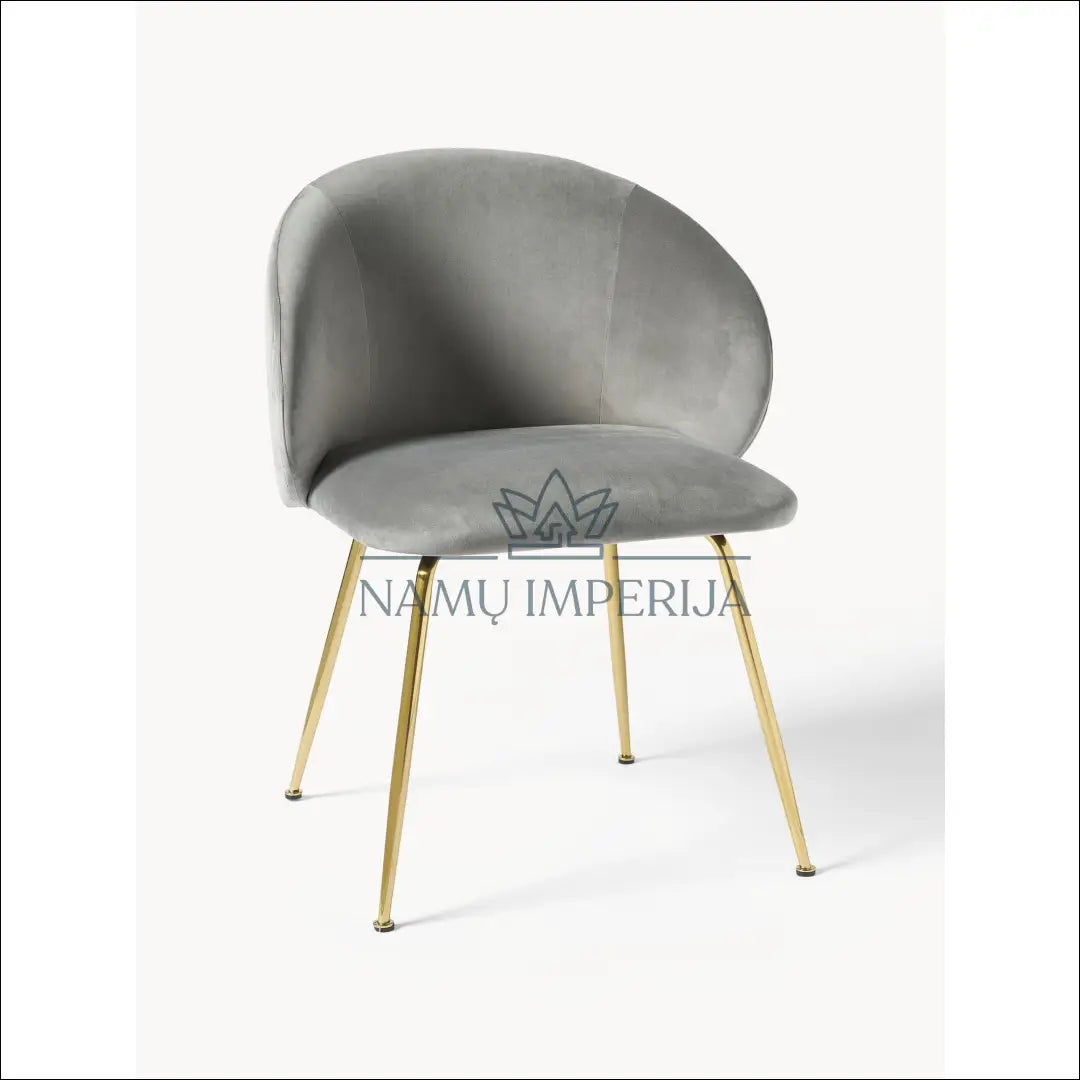 Kėdė VI463 - €69 Save 55% 50-100, color-auksine, color-pilka, kedes-valgomojo, material-aksomas Aksomas | Namų