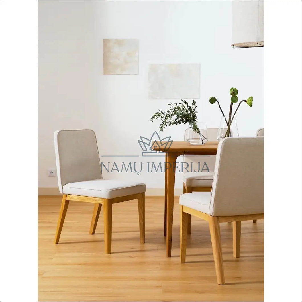 Kėdė VI465 - €85 Save 50% 50-100, color-kremas, color-ruda, kedes-valgomojo, material-medzio-masyvas Kėdės