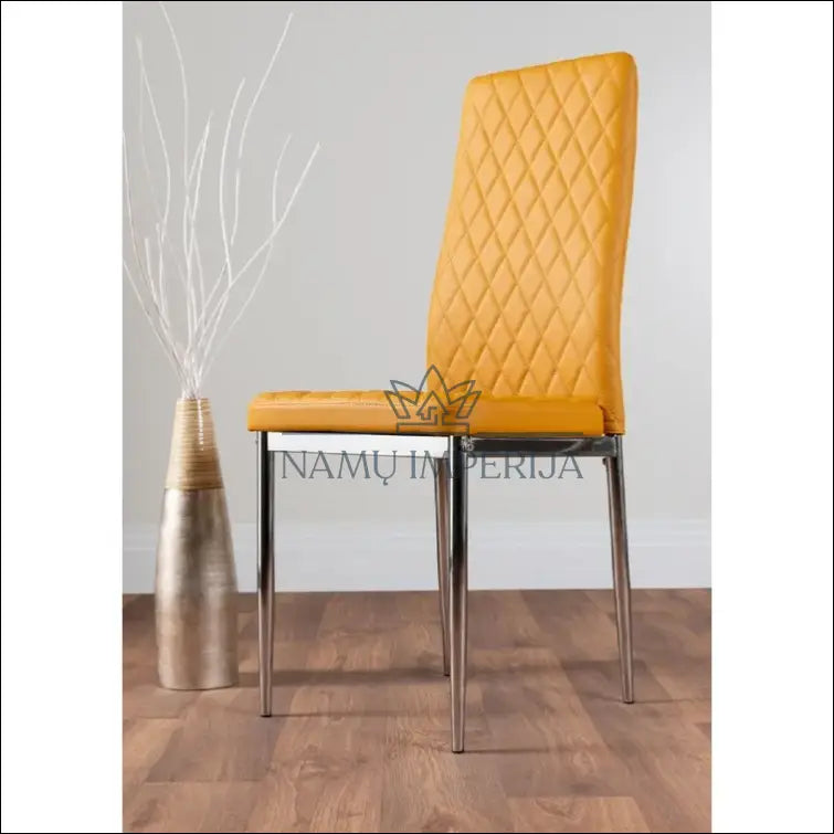 Kėdė VI497 - €36 Save 60% 25-50, color-geltona, kedes-valgomojo, material-eko-oda, material-metalas Eko-oda | Namų