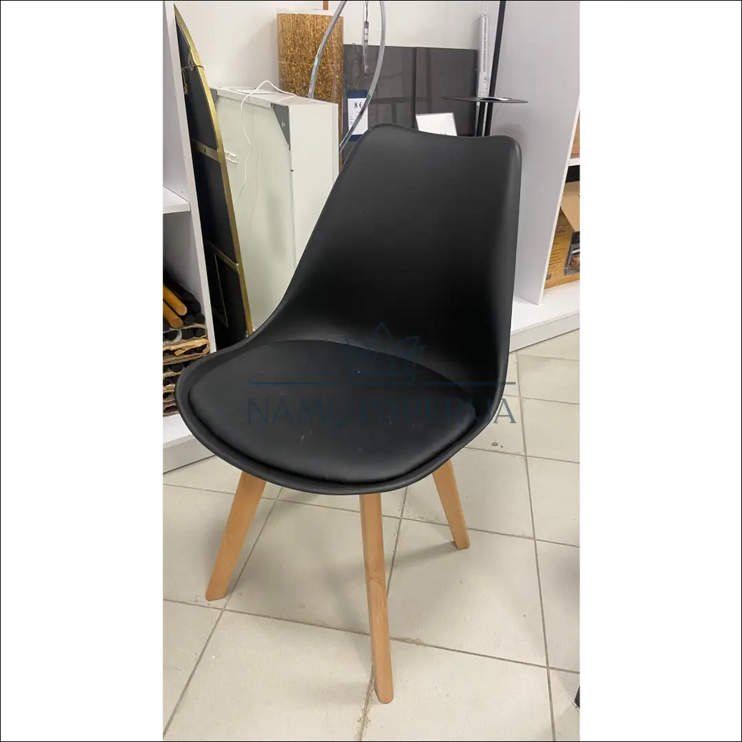 Kėdė VI538 - €19 Save 75% Eko-oda color-juoda, material-eko-oda, material-medzio-masyvas, material-plastikas,