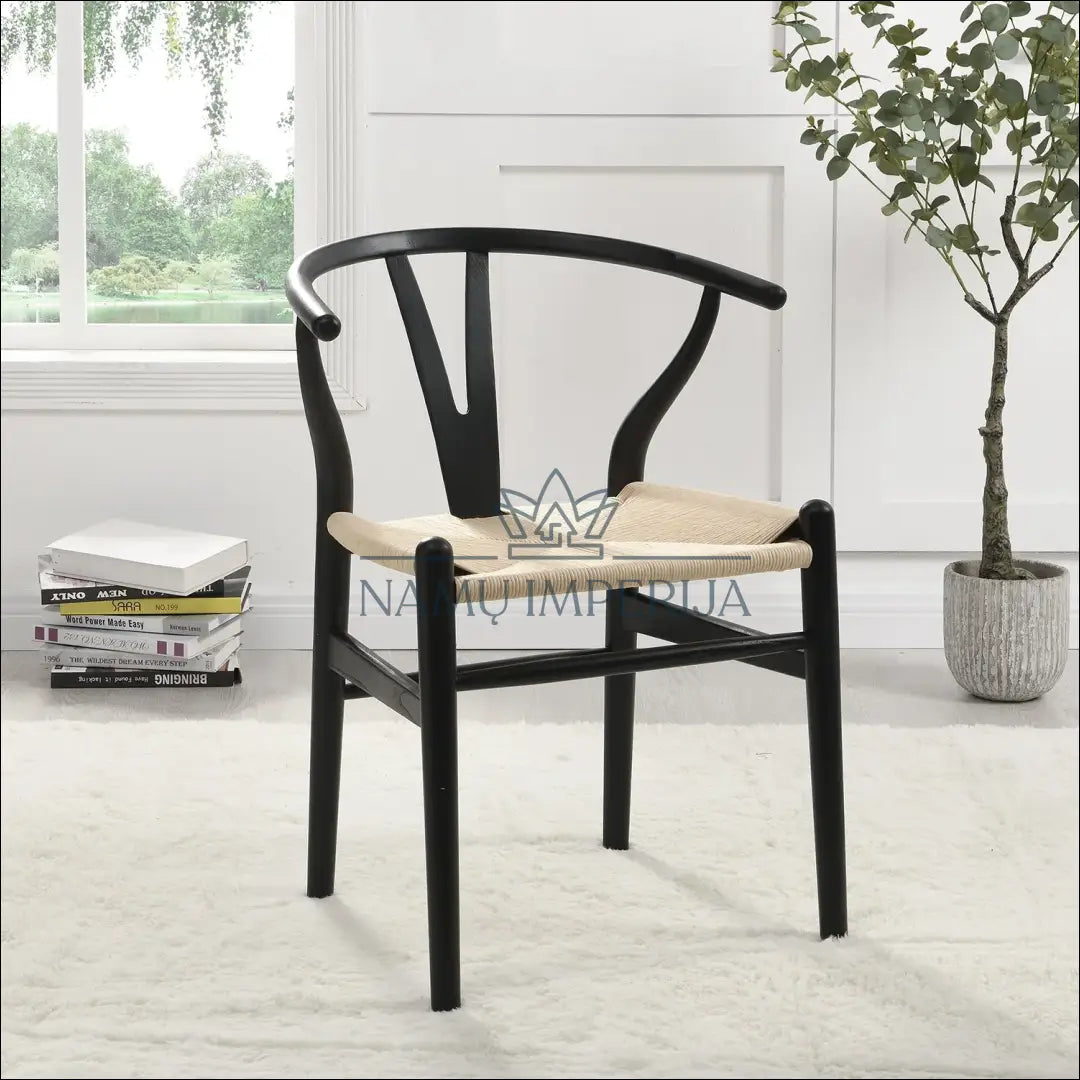 Kėdė VI605 - €110 Save 50% 100-200, color-juoda, color-ruda, kedes-valgomojo, material-metalas Juoda Fast shipping