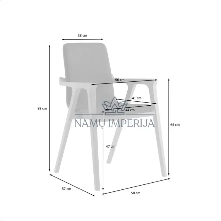 Kėdė VI614 - €153 Save 55% 100-200, __label:Pristatymas 1-2 d.d., color-ruda, color-smelio, kedes-valgomojo €100