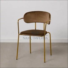 Įkelti vaizdą į galerijos rodinį, Kėdė VI619 - €188 Save 50% 100-200, color-auksine, color-ruda, kedes-valgomojo, material-aksomas Aksomas | Namų
