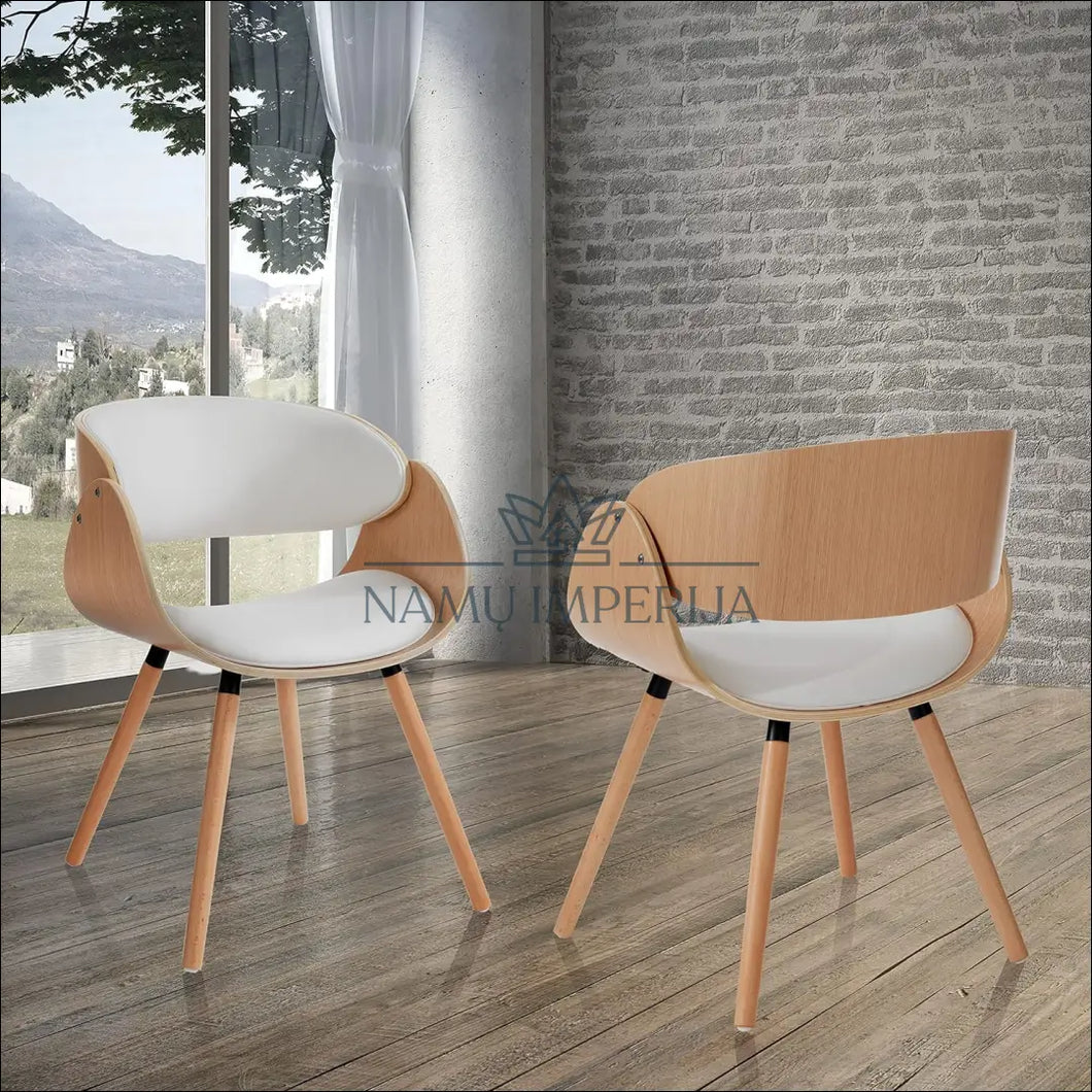 Kėdė VI620 - €153 Save 50% 100-200, color-balta, color-ruda, kedes-valgomojo, material-dirbtine-oda Balta | Namų