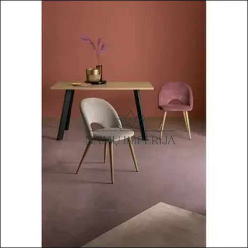 Kėdė VI629 - €54 Save 50% 50-100, color-ruda, color-smelio, kedes-valgomojo, material-aksomas Aksomas | Namų