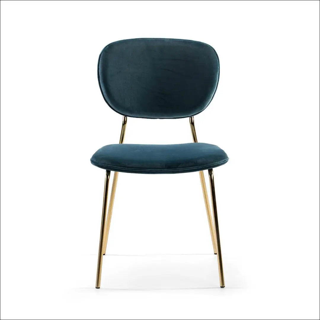 Kėdė VI658 - €137 Save 65% 100-200, __label:Pristatymas 1-2 d.d., color-auksine, color-melyna, kedes-valgomojo €100
