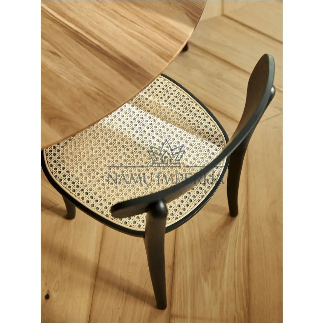 Kėdė VI676 - €70 Save 50% 50-100, color-juoda, color-smelio, kedes-valgomojo, material-medzio-masyvas €50