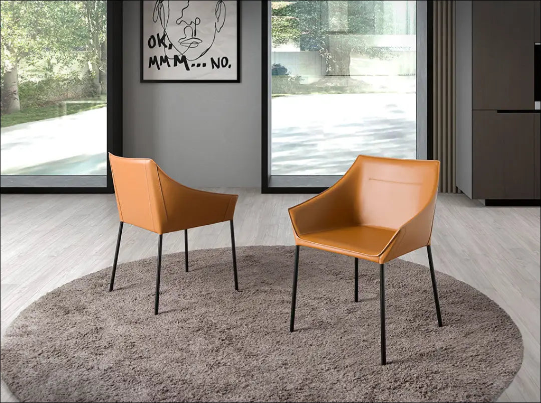 Kėdė VI689 - €171 Save 60% 100-200, __label:Pristatymas 1-2 d.d., color-ruda, kedes-valgomojo, material-dirbtine-oda