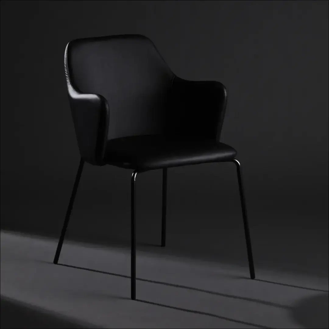 Kėdė VI699 - €72 Save 65% 50-100, __label:Pristatymas 1-2 d.d., color-juoda, kedes-valgomojo, material-eko-oda €50