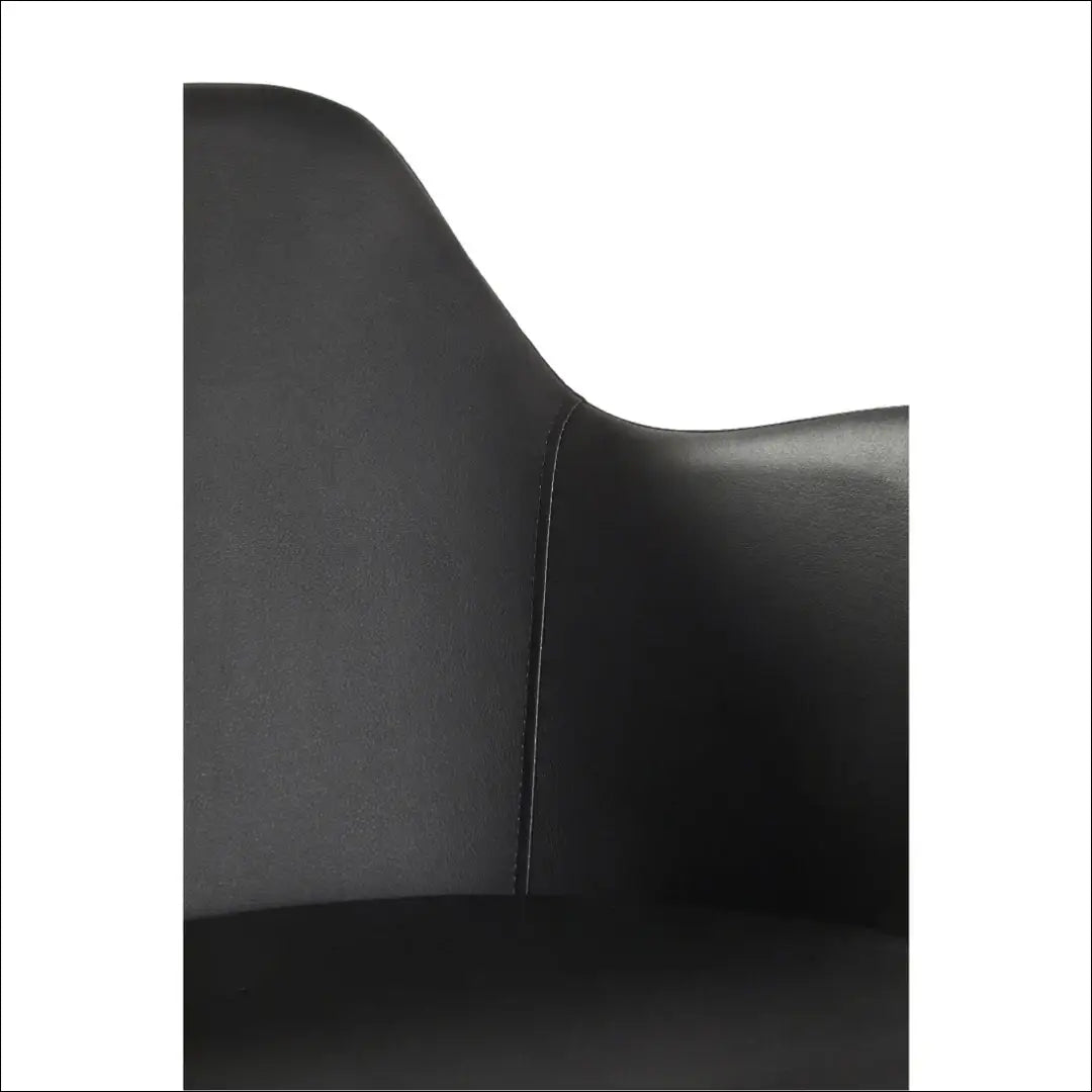 Kėdė VI699 - €72 Save 65% 50-100, __label:Pristatymas 1-2 d.d., color-juoda, kedes-valgomojo, material-eko-oda €50