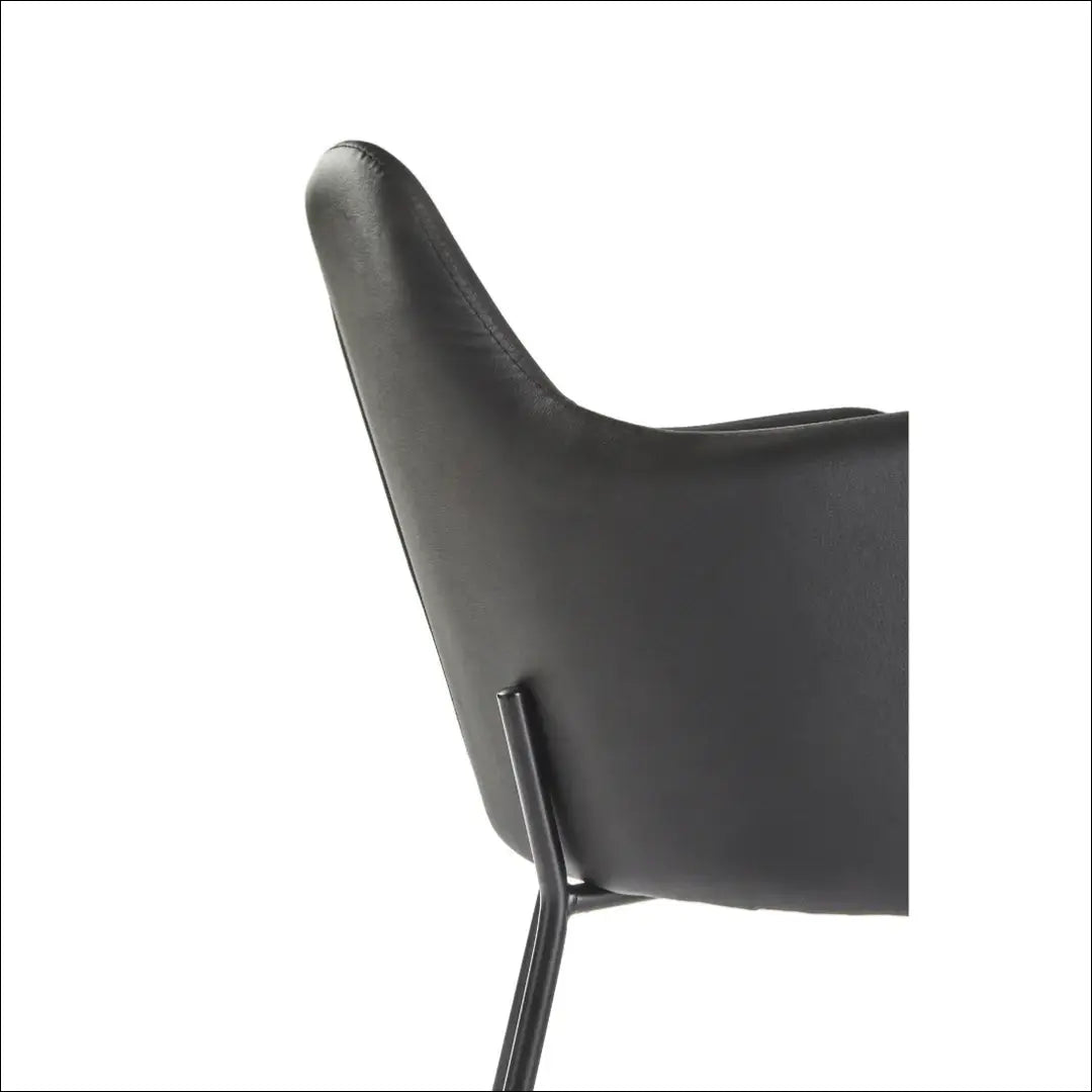 Kėdė VI699 - €72 Save 65% 50-100, __label:Pristatymas 1-2 d.d., color-juoda, kedes-valgomojo, material-eko-oda €50