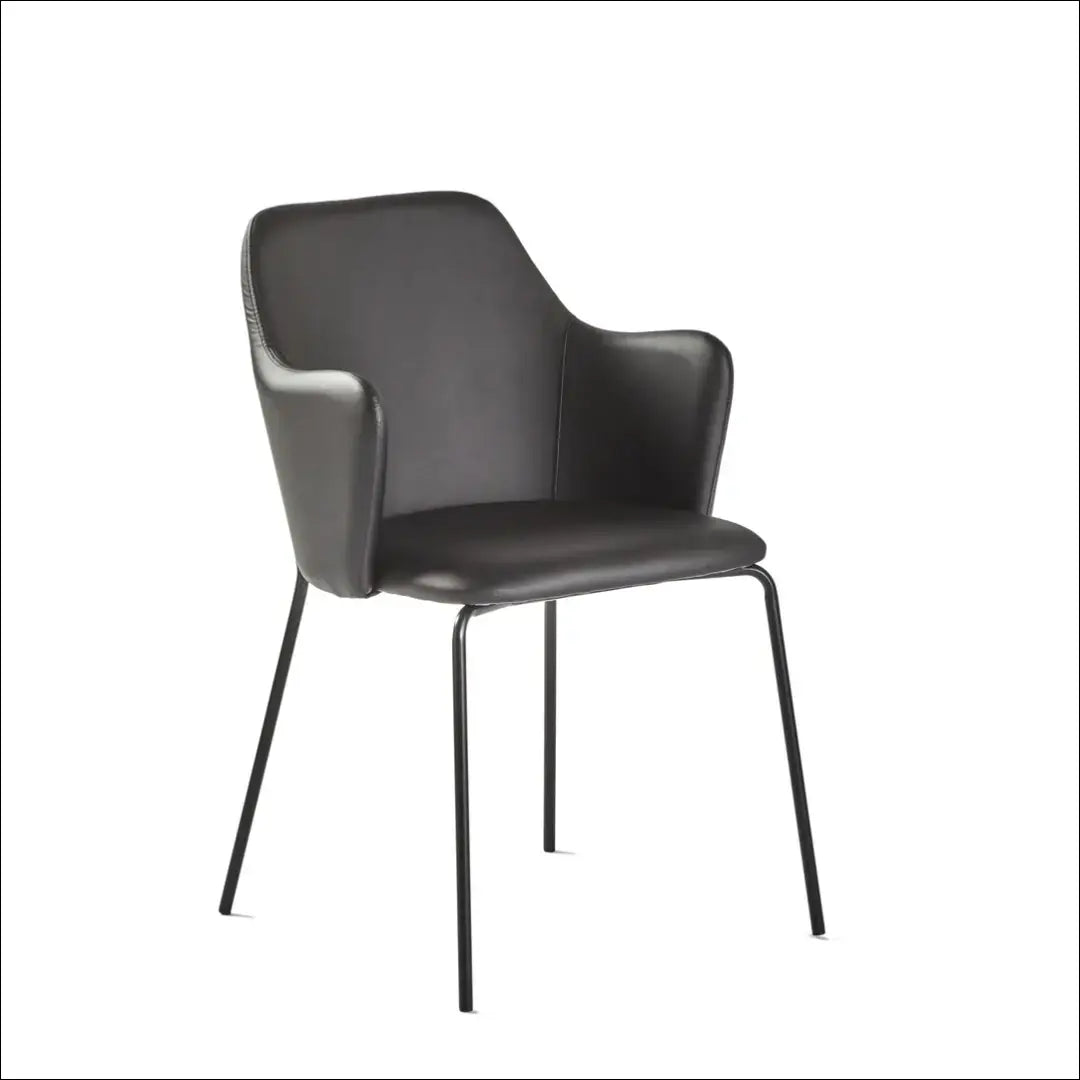 Kėdė VI699 - €72 Save 65% 50-100, __label:Pristatymas 1-2 d.d., color-juoda, kedes-valgomojo, material-eko-oda €50
