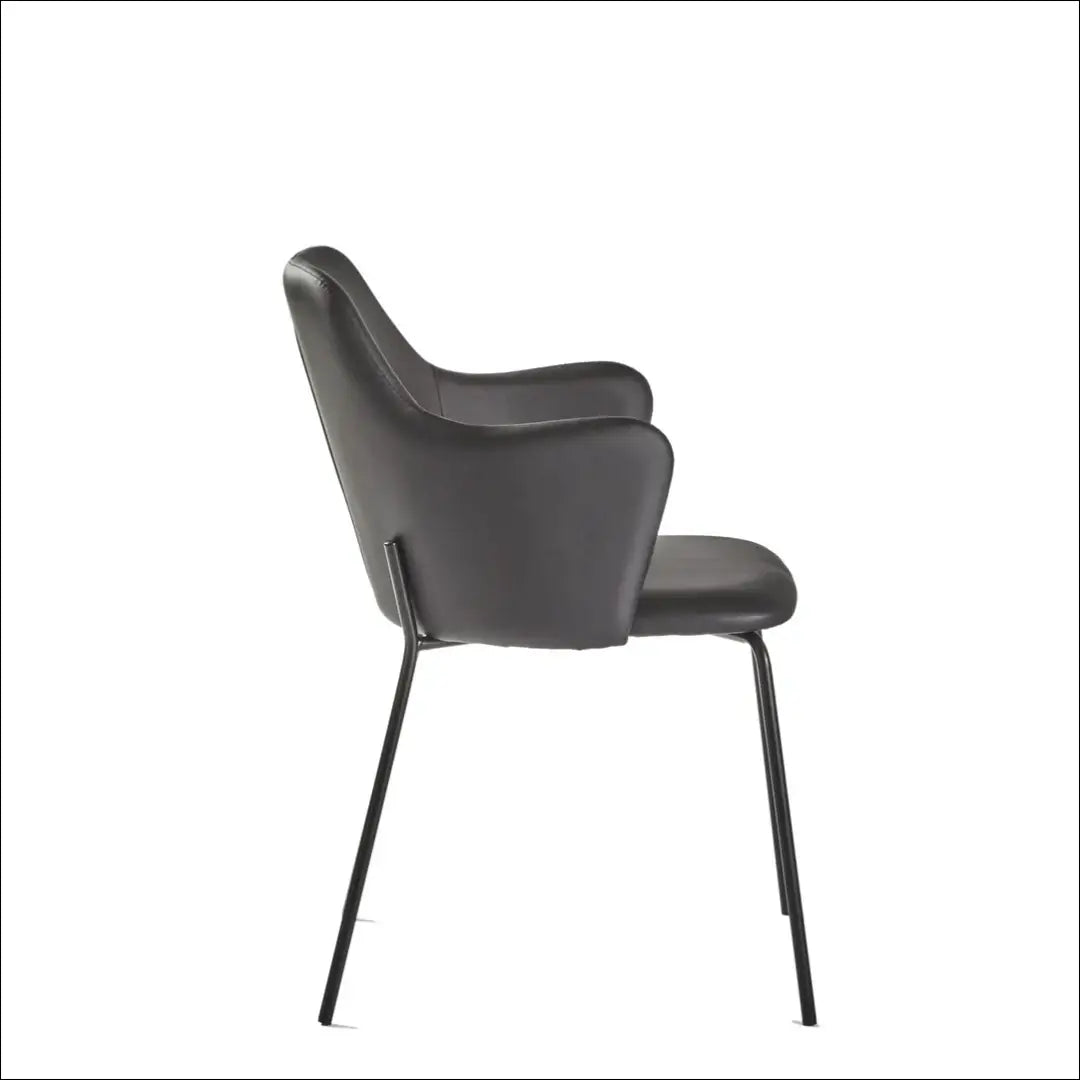 Kėdė VI699 - €72 Save 65% 50-100, __label:Pristatymas 1-2 d.d., color-juoda, kedes-valgomojo, material-eko-oda €50