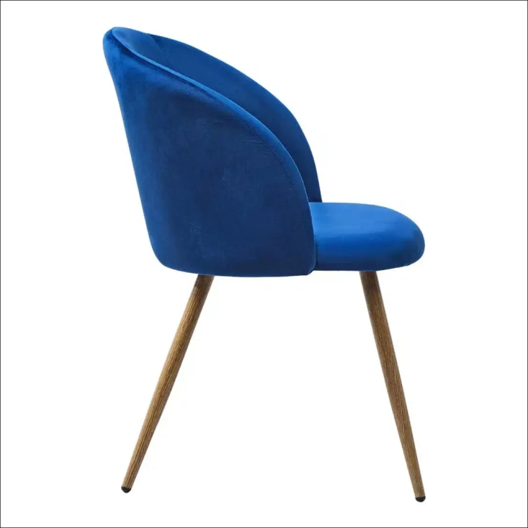 Kėdė VI774 - €43 Save 65% 25-50, __label:Pristatymas 1-2 d.d., color-melyna, kedes-valgomojo, material-aksomas €25
