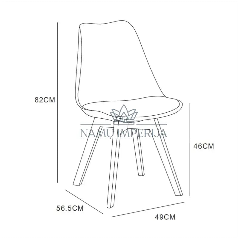 Kėdė VI824 - €32 Save 50% 25-50, __label:Pristatymas 1-2 d.d., color-balta, kedes-valgomojo, material-dirbtine-oda