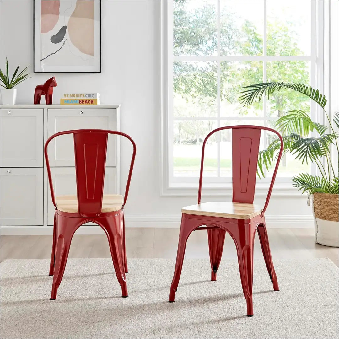Kėdė VI863 - €46 Save 55% 25-50, __label:Pristatymas 1-2 d.d., color-raudona, color-ruda, kedes-valgomojo €25 to €50