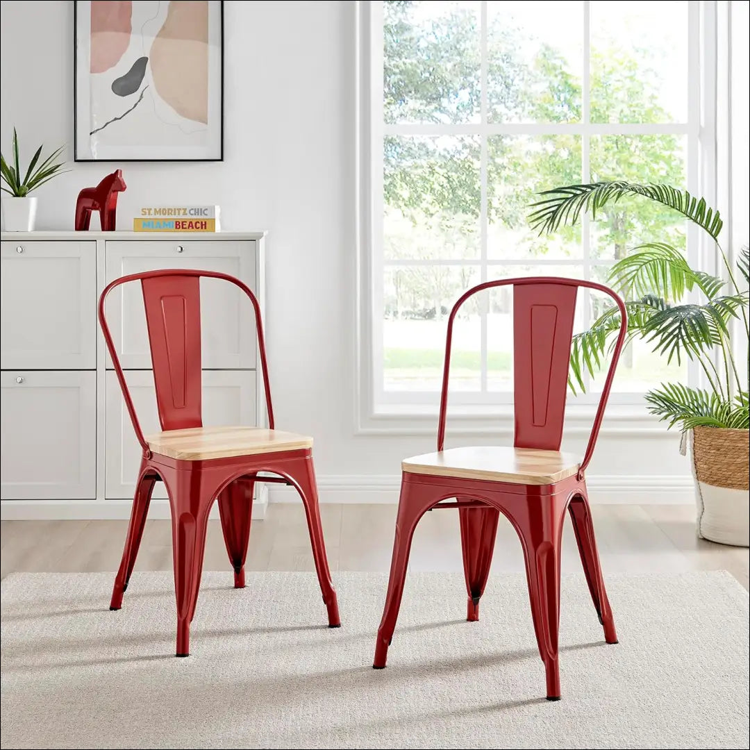 Kėdė VI863 - €46 Save 55% 25-50, __label:Pristatymas 1-2 d.d., color-raudona, color-ruda, kedes-valgomojo €25 to €50
