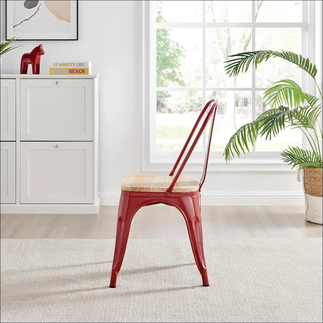 Kėdė VI863 - €41 Save 60% 25-50, __label:Pristatymas 1-2 d.d., color-raudona, color-ruda, kedes-valgomojo €25 to €50