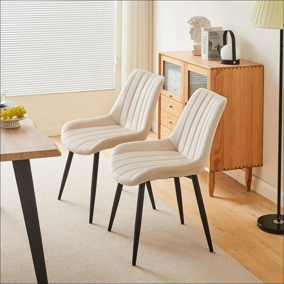 Kėdė VI876 - €58 Save 55% 50-100, __label:Pristatymas 1-2 d.d., color-kremas, kedes-valgomojo, material-aksomas €50