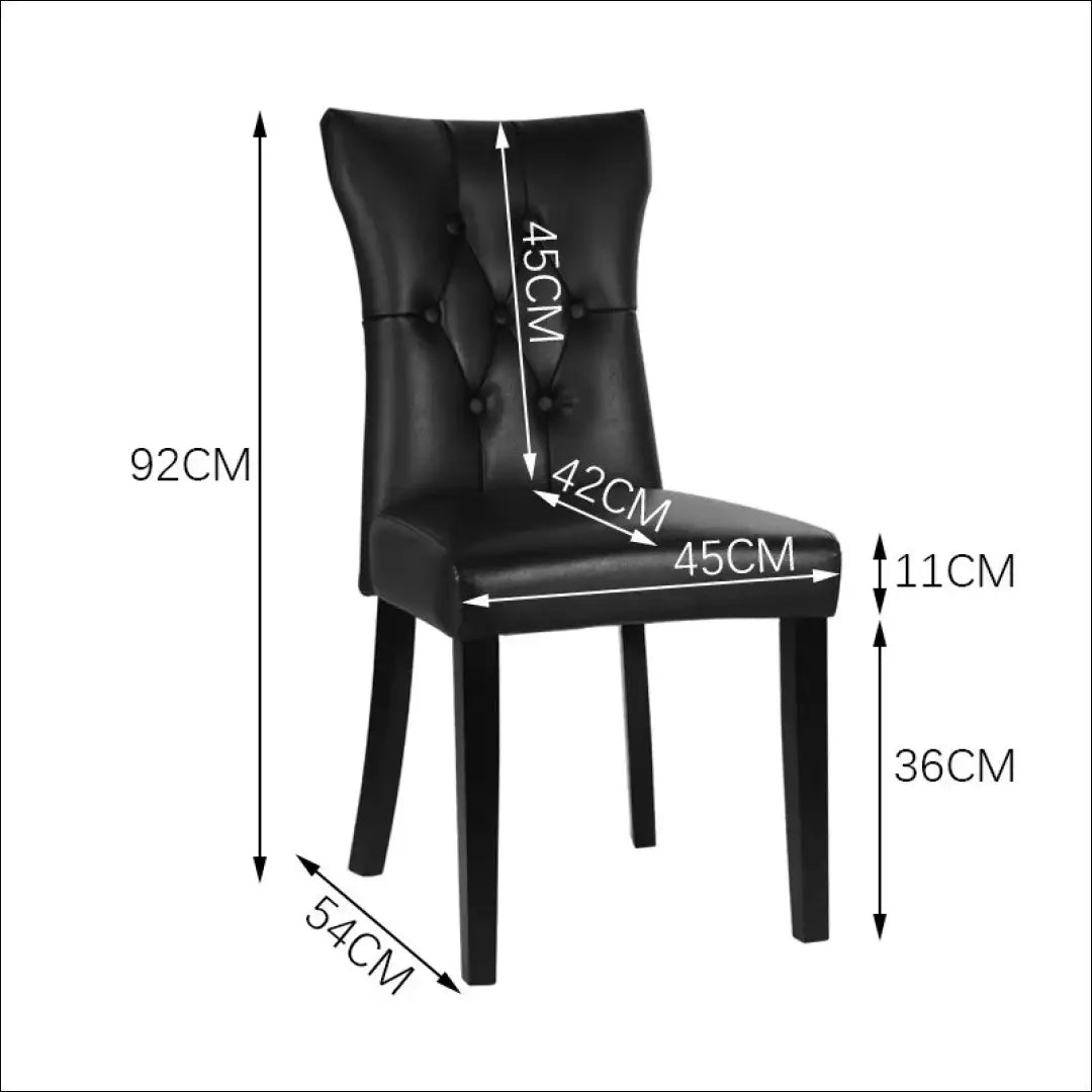 Kėdė VI908 - €82 Save 50% 50-100, __label:Pristatymas 1-2 d.d., color-juoda, kedes-valgomojo, material-eko-oda €50
