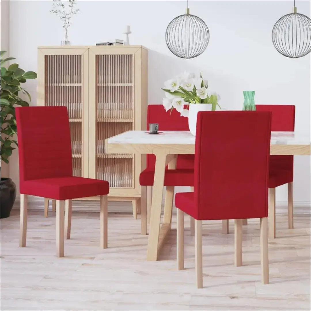 Kėdė VI922 - €42 Save 50% 25-50, __label:Pristatymas 1-2 d.d., color-raudona, kedes-valgomojo, material-gobelenas €25