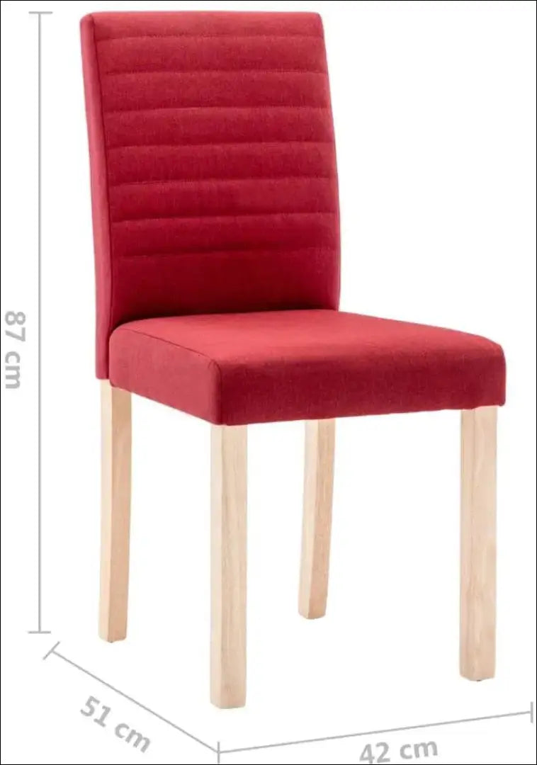 Kėdė VI922 - €37 Save 55% 25-50, __label:Pristatymas 1-2 d.d., color-raudona, kedes-valgomojo, material-gobelenas €25