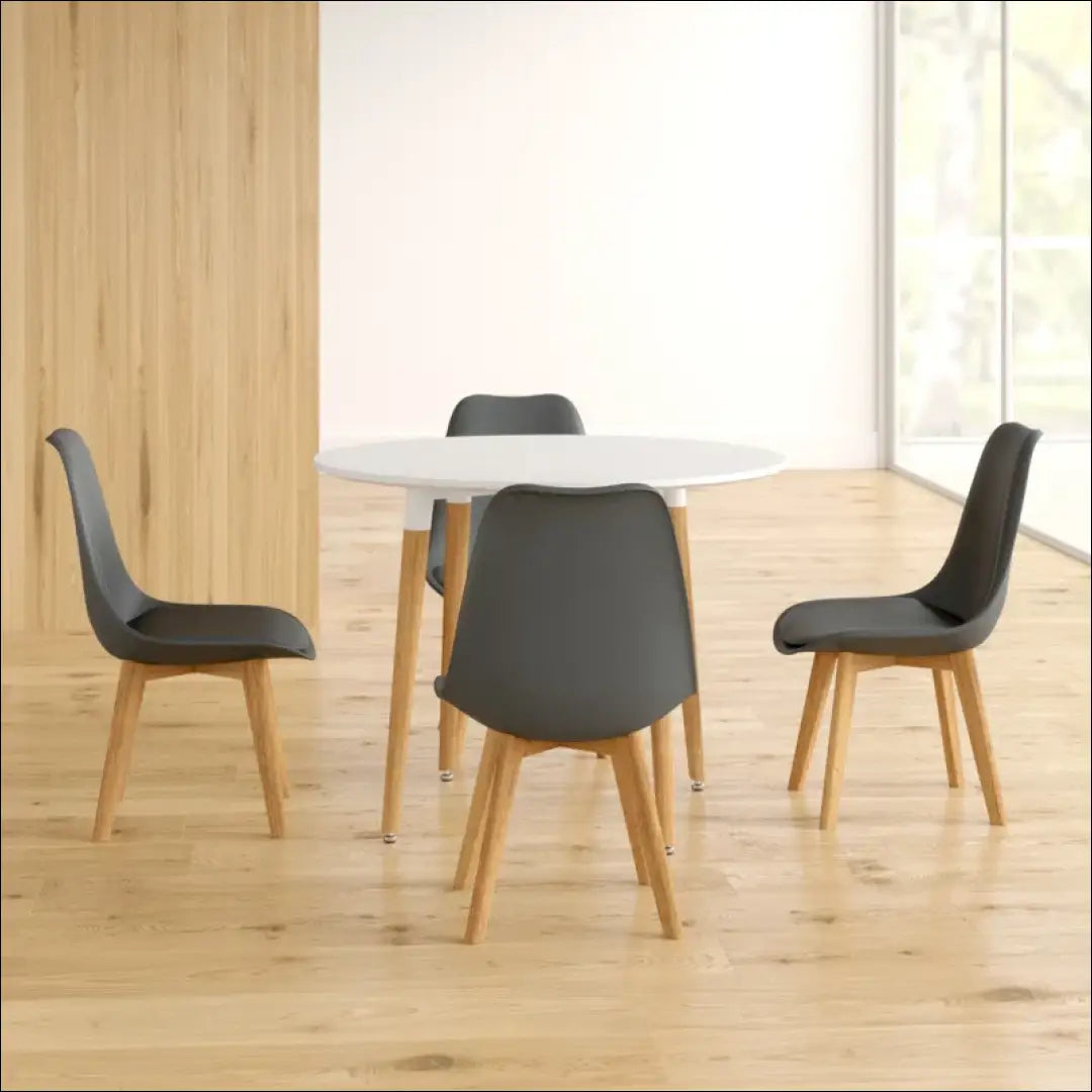 Kėdė VI925 - €42 Save 50% 25-50, __label:Pristatymas 1-2 d.d., color-pilka, kedes-valgomojo, material-dirbtine-oda €25