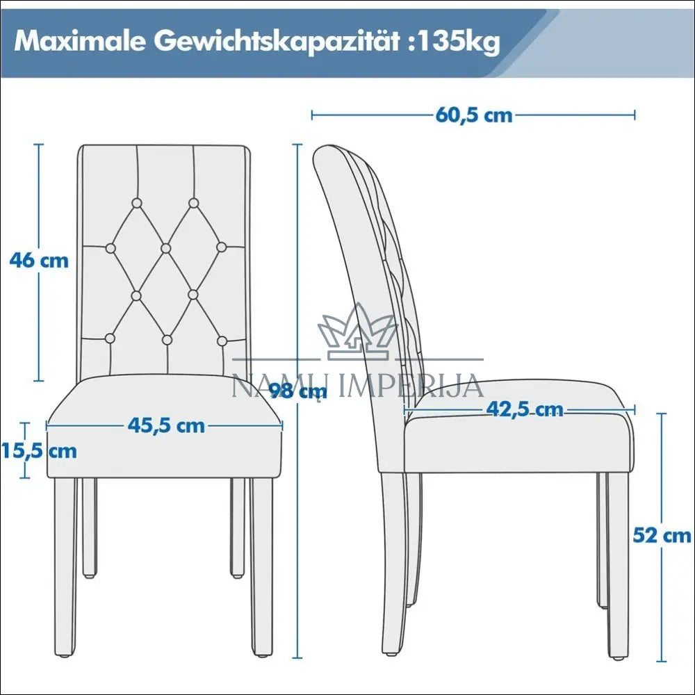 Kėdė VI941 - €55 Save 50% 50-100, __label:Pristatymas 1-2 d.d., color-balta, kedes-valgomojo, material-dirbtine-oda €50