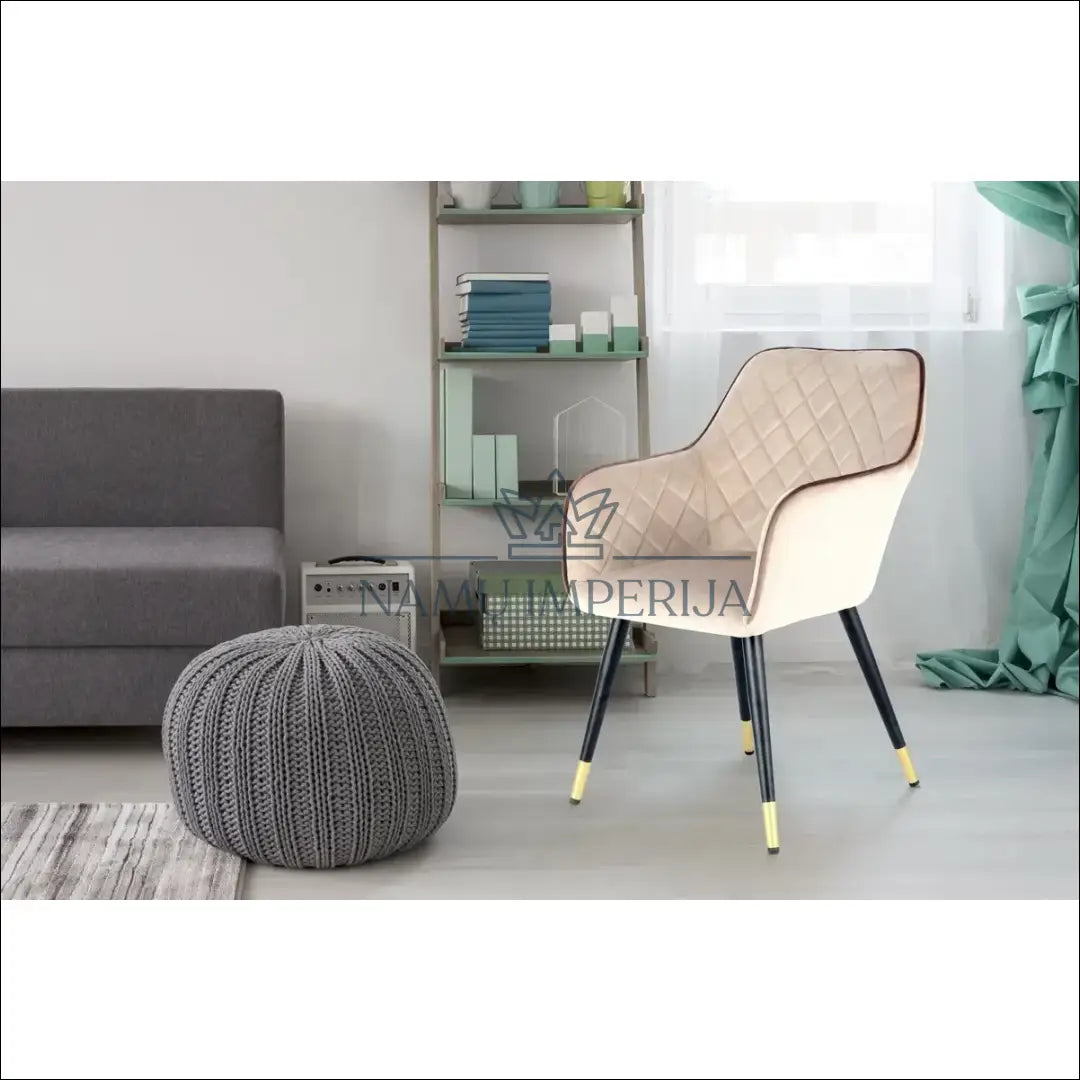 Kėdė VI942 - €72 Save 50% 50-100, __label:Pristatymas 1-2 d.d., color-smelio, kedes-valgomojo, material-aksomas €50