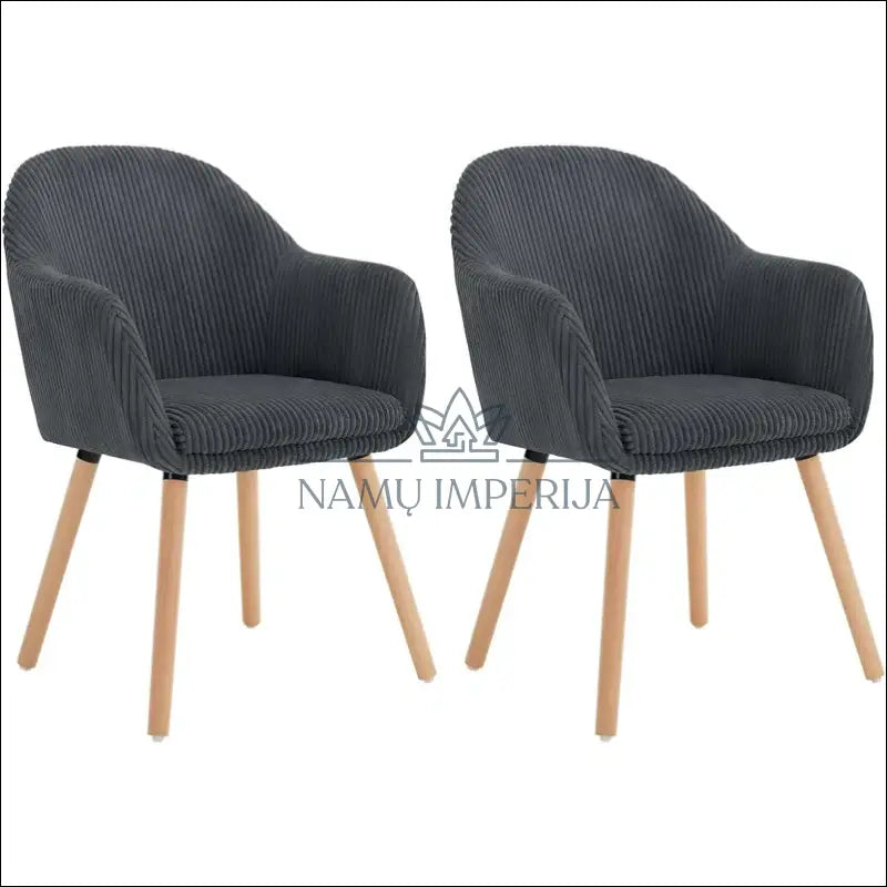 Kėdė VI943 - €84 Save 50% 50-100, __label:Pristatymas 1-2 d.d., color-pilka, kedes-valgomojo, material-aksomas €50