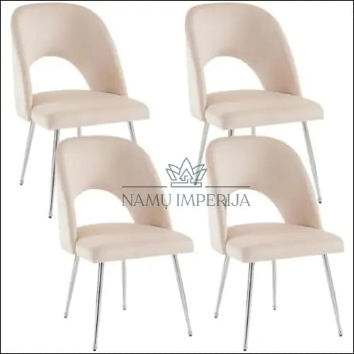 Kėdė VI969 - €48 Save 55% 25-50, __label:Pristatymas 1-2 d.d., color-kremas, kedes-valgomojo, material-aksomas €25