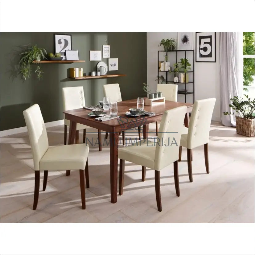 Kėdė VI972 - €45 Save 55% 25-50, __label:Pristatymas 1-2 d.d., color-kremas, kedes-valgomojo, material-dirbtine-oda €25